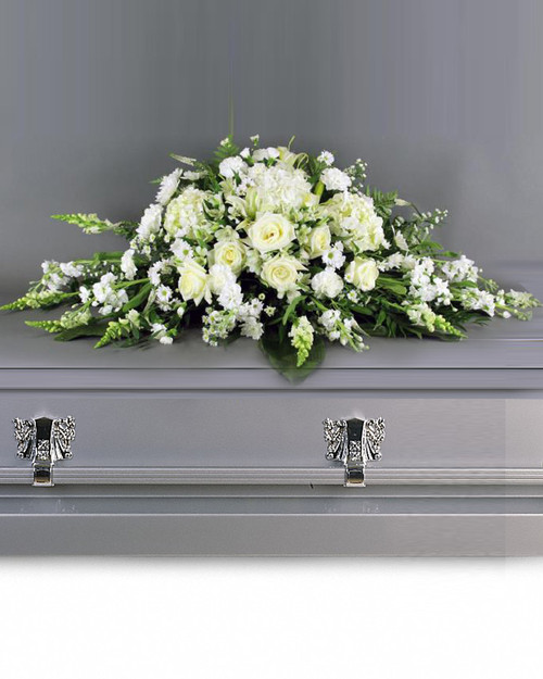 All White Casket Spray-FNAW-01 