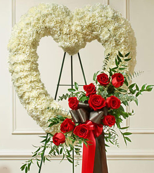 White and Red Hollow Heart-FNHOL-01 