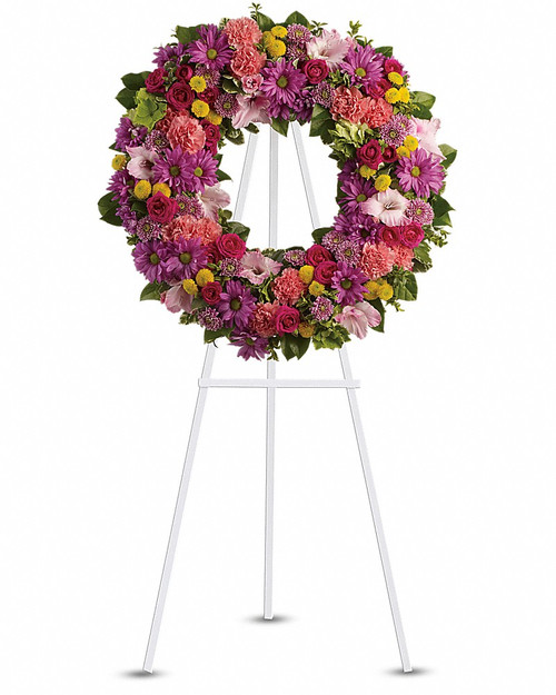 Mixed Colors White Wreath-FNFSW-07 