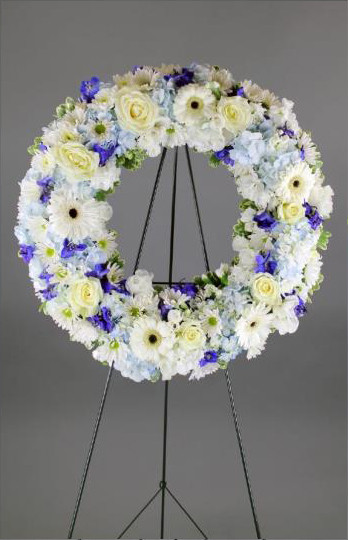 White and Blue Wreath-FNFSW-14 