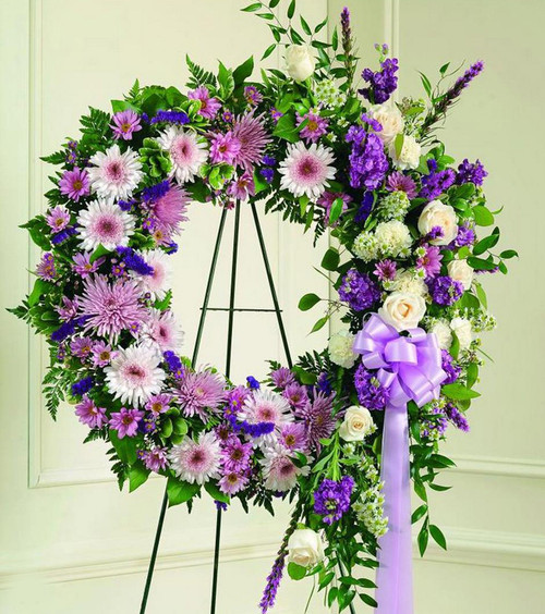 White and Blue Wreath-FNFSW-14 