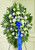 White and Blue Standing Spray-FNWBS-02 