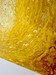 close up of abstract painting  bottom area with copper, bronze, yellows, white