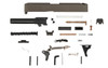 Glock® 19 Compatible Pistol Build Kit w/ FDE Front & Rear Serrated Slide