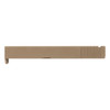 Glock® 19 Compatible FDE Rear Serrated Slide left side view
