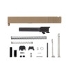 Complete Glock® 19 Compatible Rear Serration Slide - FDE w/ Black, Stainless Threaded or Non-Threaded Barrel 1
