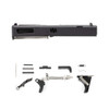 Glock® 19 Compatible Pistol Build Kit - Black Tripled Ported RMR Cut Slide w/ Sights