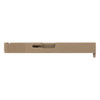 Complete Glock® 17 Compatible Slide Kit - OEM Rear Serrated Slide - FDE Cerakote
