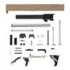 Glock® 17 Compatible Pistol Build Kit - OEM Rear Serrated Slide - FDE Cerakote