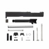 Complete Glock® 19 Compatible Slide Kit - RMR Optic Cut Slide w/ Front and Rear Serrations - Black Cerakote