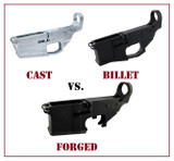 AR Lower Receivers: Cast vs Billet (6061-T6) vs Forged (7075-T6) Aluminum