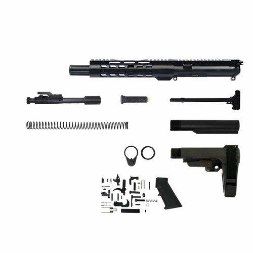 .300 Blackout AR-15 Pistol Kit - 8.5” Barrel, 1:8 Twist Rate with 9” Lightweight MLOK Handguard