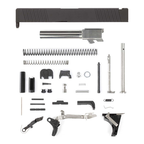 Glock® 19 Gen 3 Compatible Pistol Build Kit w/ Front & Rear Serrated Slide