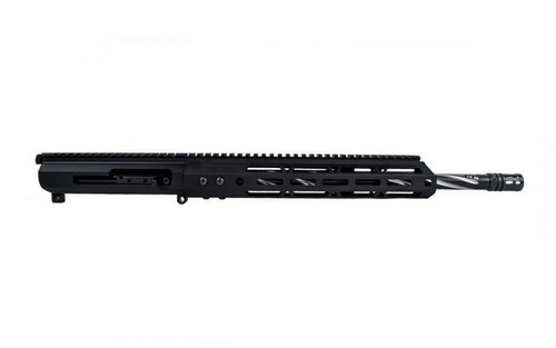 .300 Blackout AR 15 Rifle Kit - 16" Stainless and Black Nitride Fluted Heavy Barrel, 1:8 Twist Rate with 12" M-Lok Handguard, Side-Charged 3