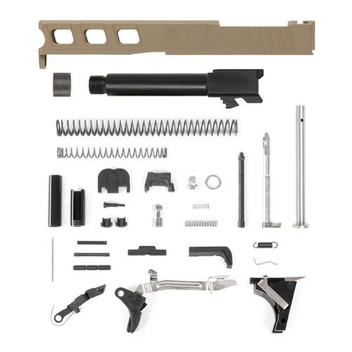 Glock® 19 Compatible Pistol Build Kit - LF19 Elite RMR Cut Slide - FDE Cerakote