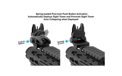 UTG® AR15 Flip-up Front Sight - ACCU-SYNC®, Black 3 UTG® AR15 Flip-up Front Sight - ACCU-SYNC®, Black 3
