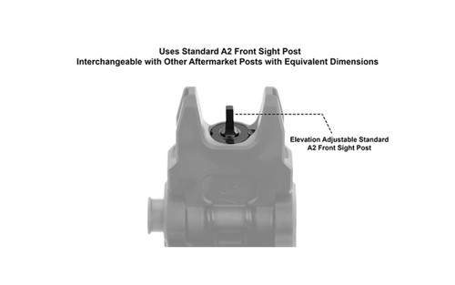 UTG® AR15 Flip-up Front Sight - ACCU-SYNC®, Black 5 UTG® AR15 Flip-up Front Sight - ACCU-SYNC®, Black 5
