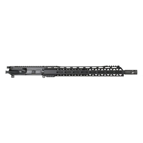 300 Blackout AR 15 Upper Assembly - 16" Parkerized Heavy Barrel, 1:8 Twist Rate with 15" M-Lok Handguard