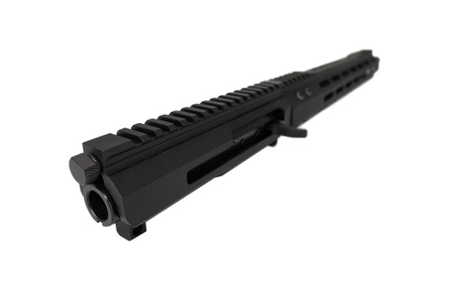 .223 Wylde AR 15 Side-Charging Upper Assembly - 16" Parkerized Barrel, 1:9 Twist & 15" MLOK Handguard .223 Wylde AR 15 Side-Charging Upper Assembly - 16" Parkerized Barrel, 1:9 Twist & 15" MLOK Handguard