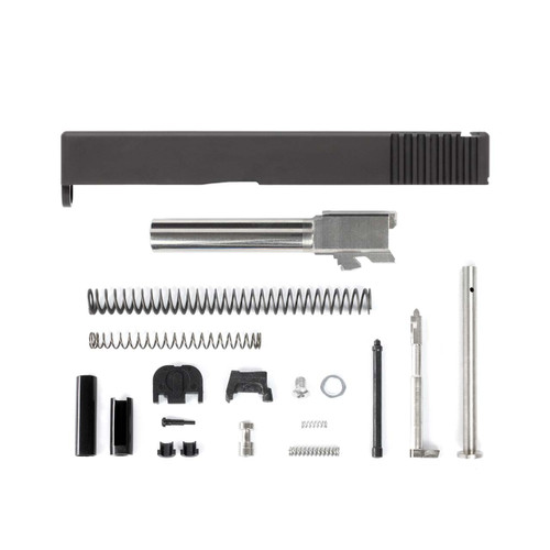 Glock® 19 Compatible Complete Slide w/ Black or Stainless Barrel 2 Glock® 19 Compatible Complete Slide w/ Black or Stainless Barrel 2