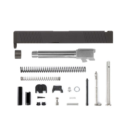 Complete Glock® 19 Gen 3 Compatible Slide Kit - Black w/ Stainless, Black, Threaded or Non-Threaded Barrel