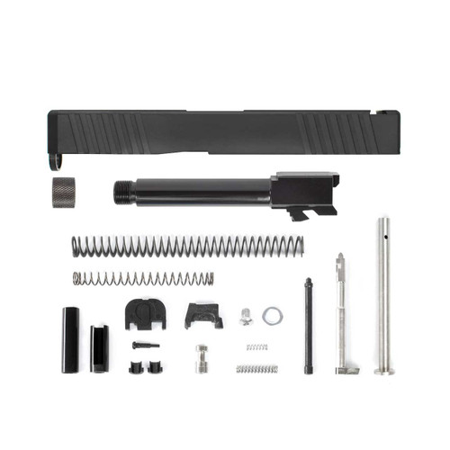 Complete G19 Slide - Front & Rear Serrations - Black w/ Stainless, Black, Threaded or Non-Threaded Barrel 3 Complete G19 Slide - Front & Rear Serrations - Black w/ Stainless, Black, Threaded or Non-Threaded Barrel 3