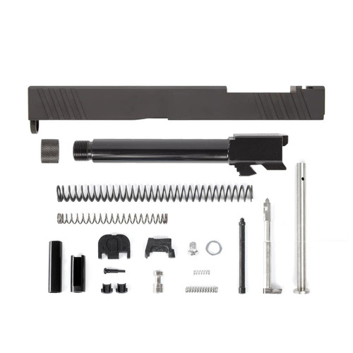 Complete Glock® 17 Compatible RMR Optic Cut Slide - Black w/ Stainless, Black, Threaded or Non-Threaded Barrel