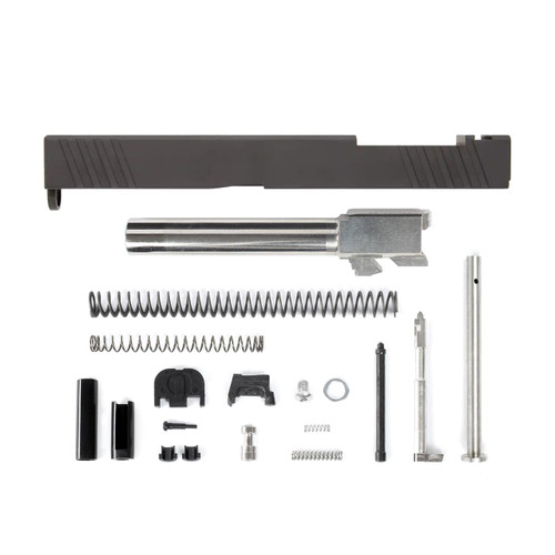 Complete Glock® 17 Compatible RMR Optic Cut Slide - Black w/ Stainless, Black, Threaded or Non-Threaded Barrel