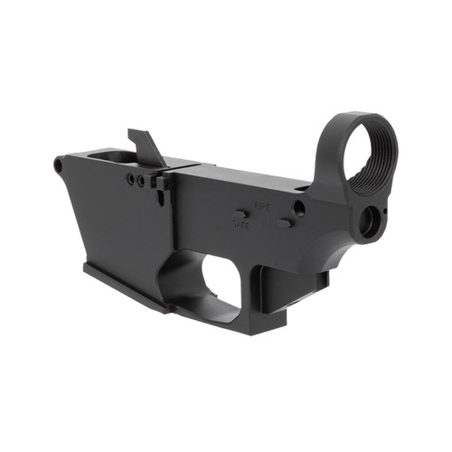 AR-9 80% Lower - Fire/Safe Marked - 9mm - Billet w/ Mil-Spec AR15 Lower Parts Kit