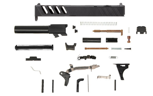 JE MAKO Glock® 19 Compatible Pistol Build Kit w/ Black or Stainless Barrel 1