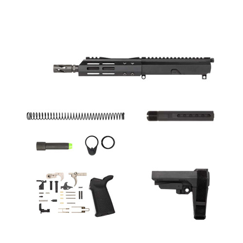 AR9 Pistol Kit - 7.5" Parkerized Heavy Barrel, 1:10 Twist, 6.5" MLOK Handguard 1