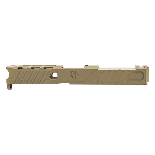 Glock® 19 Compatible Slide - LF19 Raptor w/ RMR Optic Cut - FDE Glock® 19 Compatible Slide - LF19 Raptor w/ RMR Optic Cut - FDE