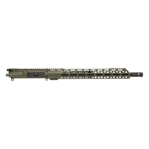 7.62x39 AR 15 OD Green Cerakote Upper Assembly - 16" Parkerized Heavy Barrel, 1:10 Twist Rate with 15" Talon MLOK Handguard 7.62x39 AR 15 OD Green Cerakote Upper Assembly - 16" Parkerized Heavy Barrel, 1:10 Twist Rate with 15" Talon MLOK Handguard