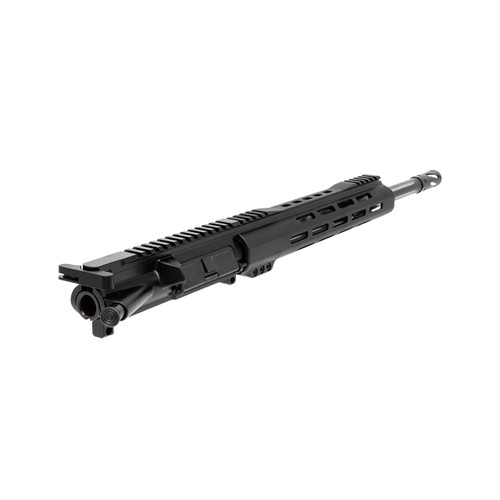.300 Blackout AR 15 Upper Assembly - 16" Stainless & Nitride, Straight Fluted Heavy Barrel, 1:8 Twist Rate w/ 12" M-Lok Handguard
