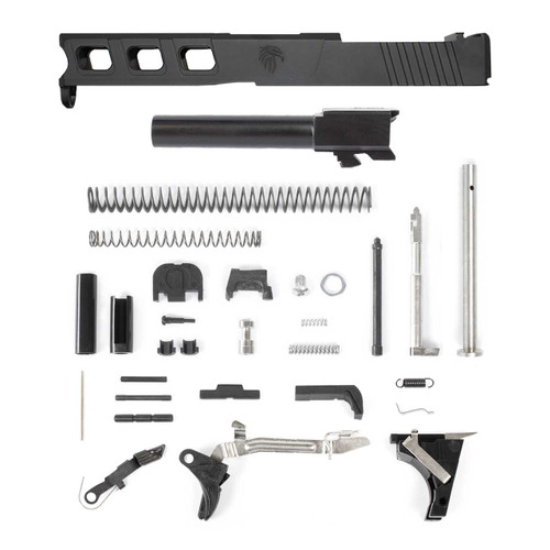 Glock® 19 Compatible Pistol Build Kit w/ Black LFA Elite RMR Cut Slide