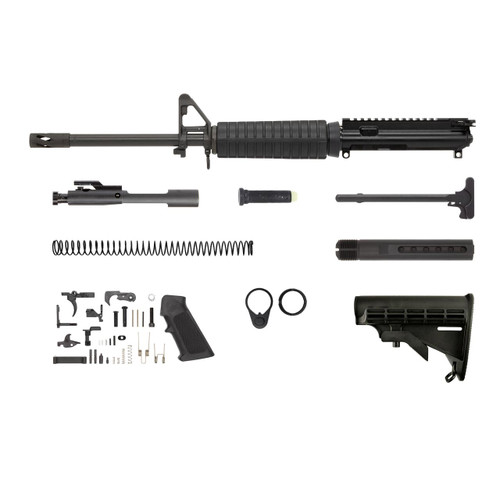 7.62x39 AR-15 Rifle Kit - 16" Parkerized Heavy Barrel, 1:10 Twist Rate w/ M4 Handguard & A2 FSB