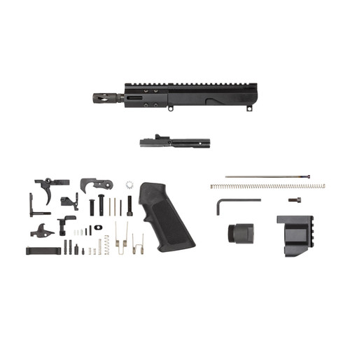 Side Charging Bufferless AR-9 Pistol Kit - 5" Parkerized M4 Barrel, 1:10 Twist Rate w/ 4" MLOK Handguard