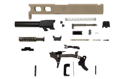 Glock® 43 Compatible Pistol Build Kit w/ FDE Elite Slide 1