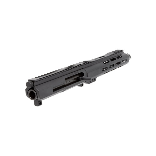 5.56 AR 15 Right-Side Charging Pistol Upper Assembly - 10.5" Parkerized M4 Barrel and Micro Flash Hider, 1:7 Twist Rate with 10" MLOK Split Rail Handguard