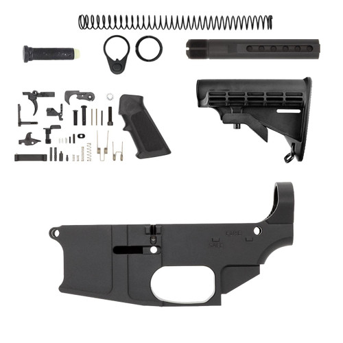80% Lower - Fire/Safe Marked - Billet - Assembly Kit
