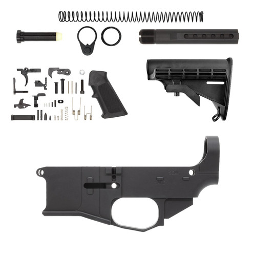 Premium 80% Lower - Fire/Safe Marked - Billet - Assembly Kit