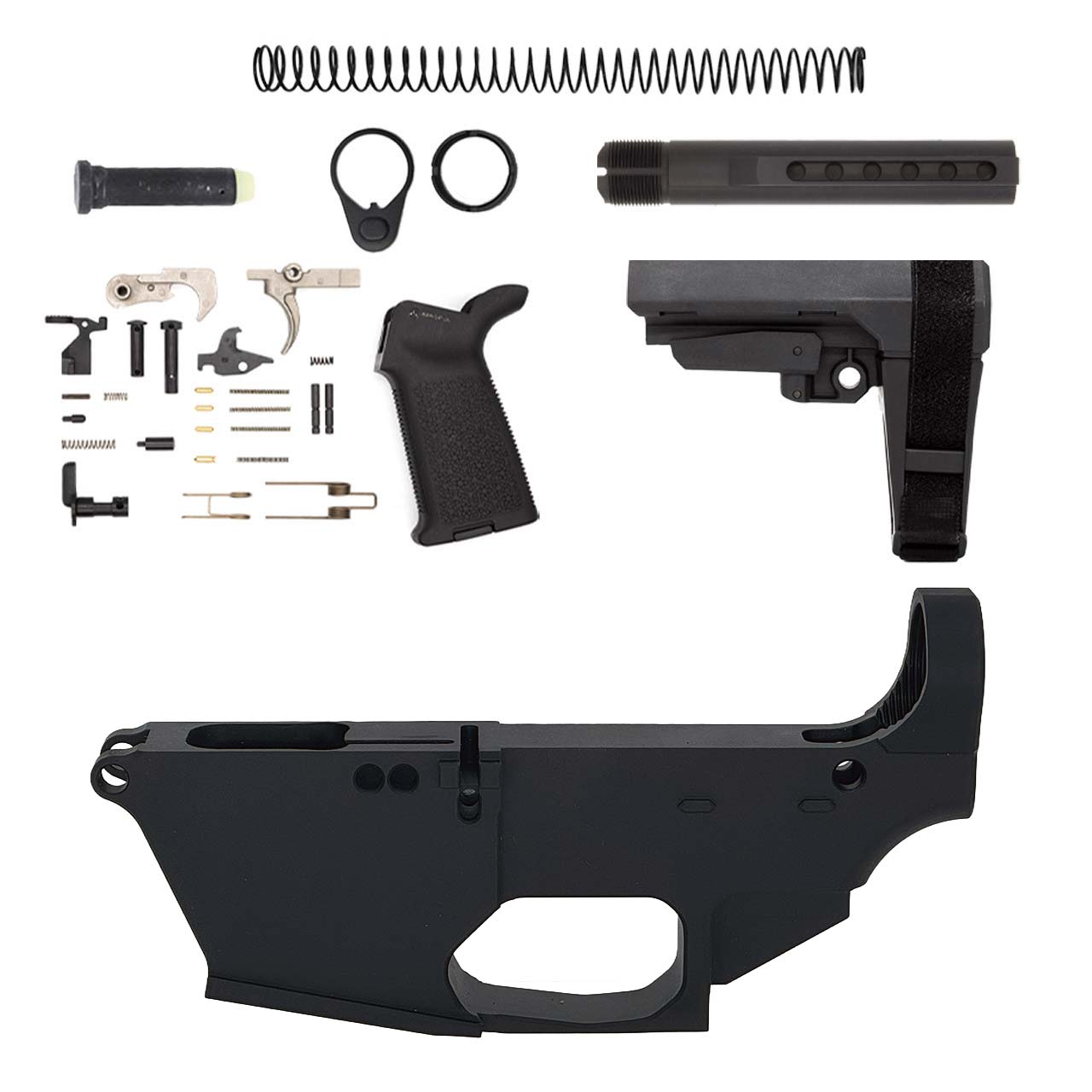 AR-9 80% Billet Lower Assembly Kit