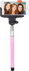 SoundLogic XT Wireless Bluetooth Selfie Stick with Built-in Shutter Button, Pink