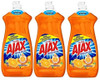 Ajax Ultra Triple Action Dish Soap, Orange, 28 Fl Oz (3)