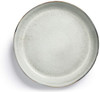 Sagaform Stoneware Nature Collection Serving Plate, 13", Inch, Light Gray