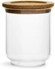 Sagaform Nature Collection Glass Storage Jar with Cork lid, 5 3/8" Tall by 4 1/2" Diameter, Large, Clear