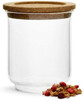 Sagaform Nature Collection Glass Storage Jar with Cork lid, 5 3/8" Tall by 4 1/2" Diameter, Large, Clear