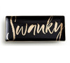 Rosanna Jet Setter Decorative Tray- 'Swanky', Black/Gold