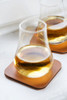 Sagaform Whiskey Tasting, Set of 2 Glasses with Coasters, 5 oz, Clear