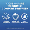 Vicks Vapo Portable Nasal Inhaler, Non-Medicated, Soothing Vapors to Breathe Easy, Menthol Scent, 2 Count